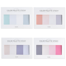 Load image into Gallery viewer, Monolike Color Palette Sticky Solid 401 A SET 4p - Self-Adhesive Memo Pad 30 sheets
