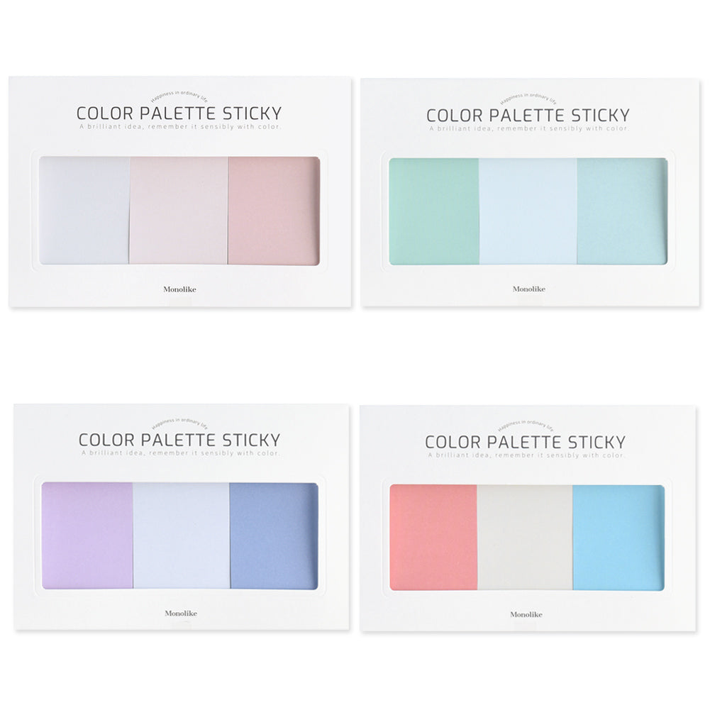 Monolike Colour palette Sticky Solid 301 A SET 4p - Self-Adhesive Memo Pad 30 sheets
