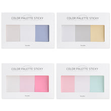 Load image into Gallery viewer, Monolike Color palette Sticky Solid 301 B SET 4p - Self-Adhesive Memo Pad 30 sheets

