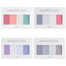 Load image into Gallery viewer, Monolike Color Palette Sticky Solid 401 B SET 4p - Self-Adhesive Memo Pad 30 sheets
