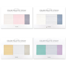 Load image into Gallery viewer, Monolike Color Palette Sticky Plan 300 A SET 4p - Self-Adhesive Memo Pad 50 sheets
