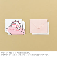 Load image into Gallery viewer, Monolike Day-by-day Card, Love for you Ver.1 - Mix 36 Mini Postcards, 36 envelopes, 36 stickers Package
