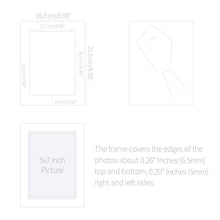Load image into Gallery viewer, Monolike Standing Paper Frame 5x7 Metallic Series Matte Silver 10p 5x7Inch Size
