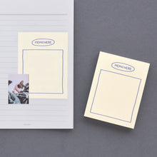 Load image into Gallery viewer, Monolike Memopad Sketch Planning design SET - 4 Packs, 4 Different Designs, 100 Sheets Per Pad, Total 400 Sheets, Note pads, Writing pads, 3.15 x 4.17 Inches
