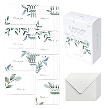 Load image into Gallery viewer, Monolike Message Thank you - Nature Card - Mix 40 Mini Postcards, 20 envelopes Package
