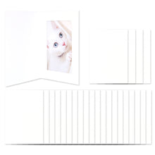 Load image into Gallery viewer, Monolike Paper Frame Photo Card, Blank 25P SET - 4x6 Inch Picture Frame Note Card, Greeting cards, Assorted Happy Birthday, Thank you
