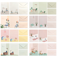 Load image into Gallery viewer, Monolike Ordinary Days Letter Paper and Envelopes Set - 8Type, 32 Letter Paper + 16 Envelopes
