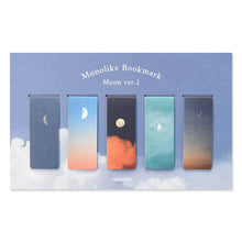 Load image into Gallery viewer, Monolike Magnetic Bookmarks Moon Ver.2, Set of 5
