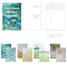 Load image into Gallery viewer, Monolike Must Have Sticky Monet 4p SET Self-Adhesive Memo Pad 80 sheets, Daily Sticky, Diary, Memo
