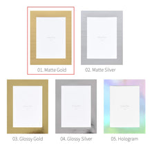 Load image into Gallery viewer, Monolike Standing Paper Frame 5x7 Metallic Series Matte Gold 10p 5x7Inch Size
