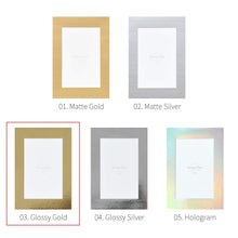 Load image into Gallery viewer, Monolike Standing Paper Frame 4x6 Metallic Series Glossy Gold 10p 4x6Inch Size
