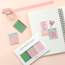 Load image into Gallery viewer, Monolike Color Palette Sticky Objet 300 A SET 4P - Self-Adhesive Memo Pad 30 sheets
