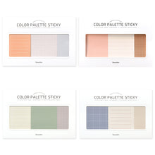 Load image into Gallery viewer, Monolike Color Palette Sticky Plan 30p B SET 4P - Self-Adhesive Memo Pad 30 sheets
