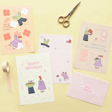 Load image into Gallery viewer, Monolike Olly Molly Letter Paper and Envelopes Set - 8Type, 32 Letter Paper + 16 Envelopes
