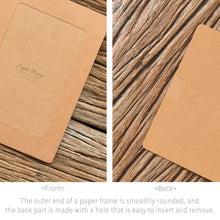 Load image into Gallery viewer, Monolike Paper Photo Frames 4x6 Inch Kraft 100 Pack - Fits 4&quot;x6&quot; Pictures
