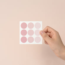 Load image into Gallery viewer, Monolike Circle Stickers - See through  Dot Stickers Medium Size Set, 6 Type Stickers 18 Sheets
