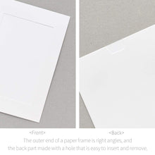 Load image into Gallery viewer, Monolike Slim&amp;Light Paper Photo Frame Box Set 5x7 White 100 pcak - Fits 5&quot;x7&quot; Pictures
