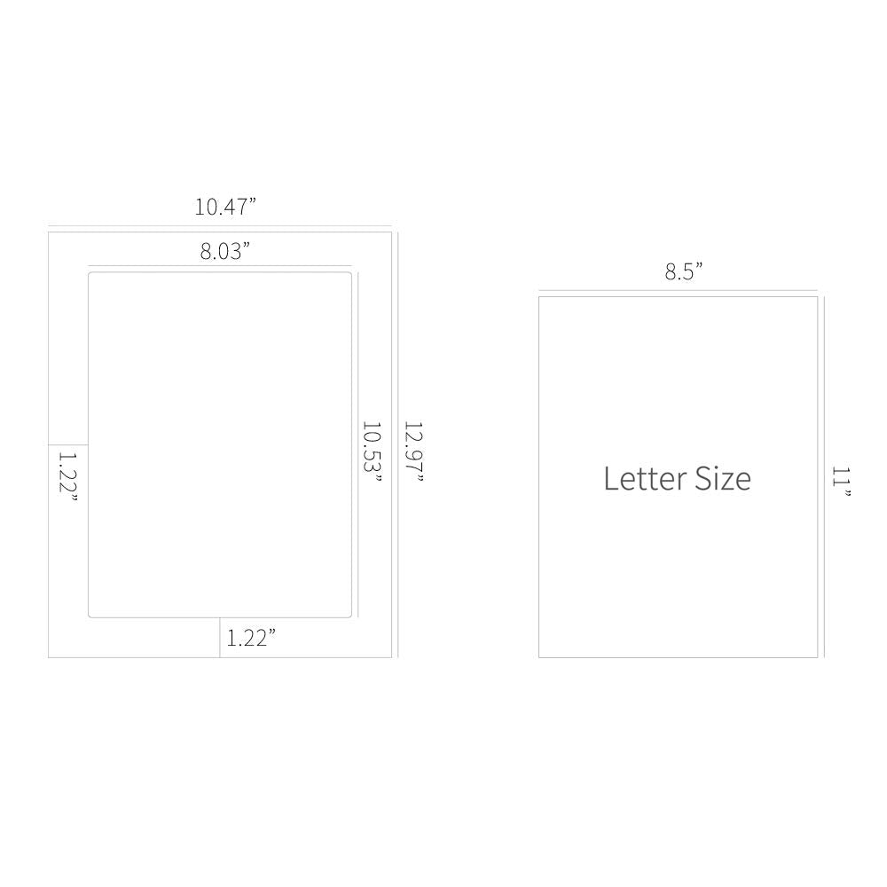 Monolike Standing Paper Photo Frame 5x7 White 10p 5x7inch Size