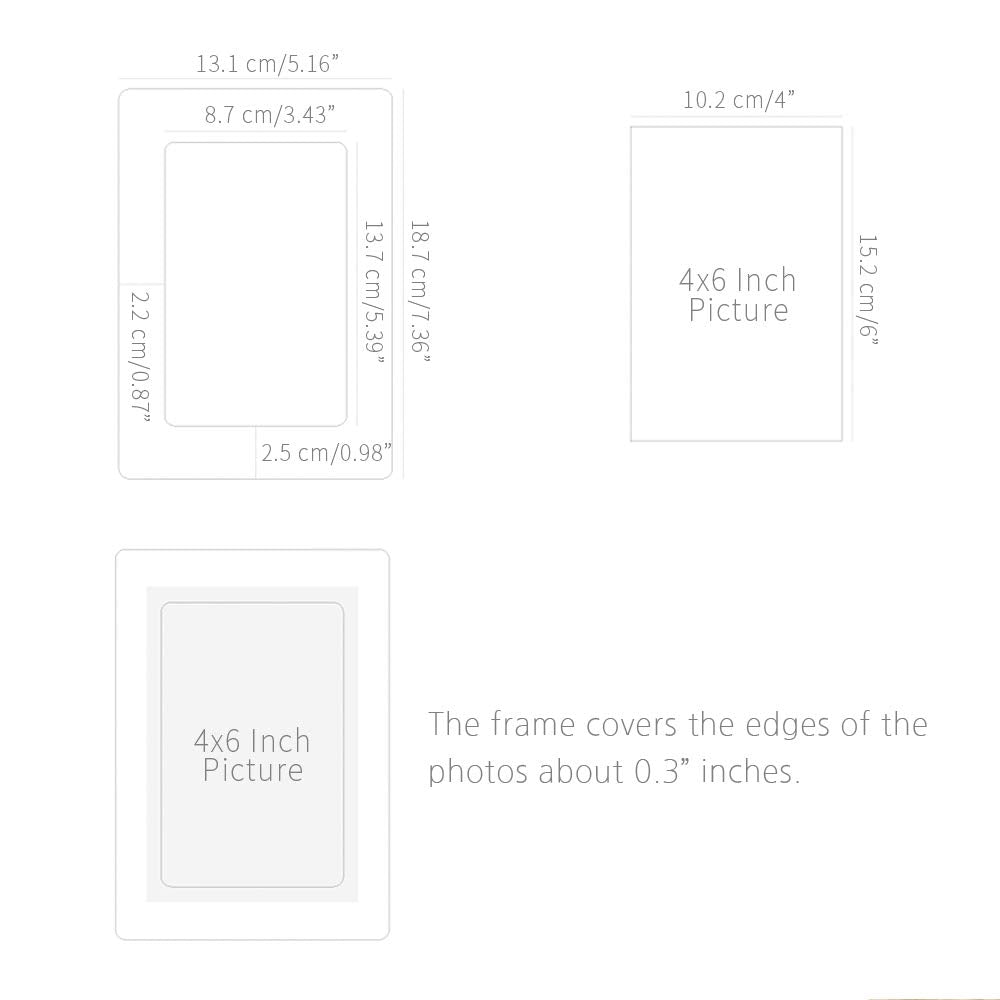Monolike Paper Photo Frames 4x6 Inch Kraft 20 Pack - Fits 4x6 Pictur