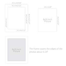 Load image into Gallery viewer, Monolike Paper Photo Frames 8x10 Inch White 10 Pack - Fits 8&quot;x10&quot; Pictures
