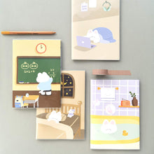 Load image into Gallery viewer, Monolike A5 Haru Free Notebook, The Daily Life of Gureum B 4p SET - Blank Notebook, PVC Cover
