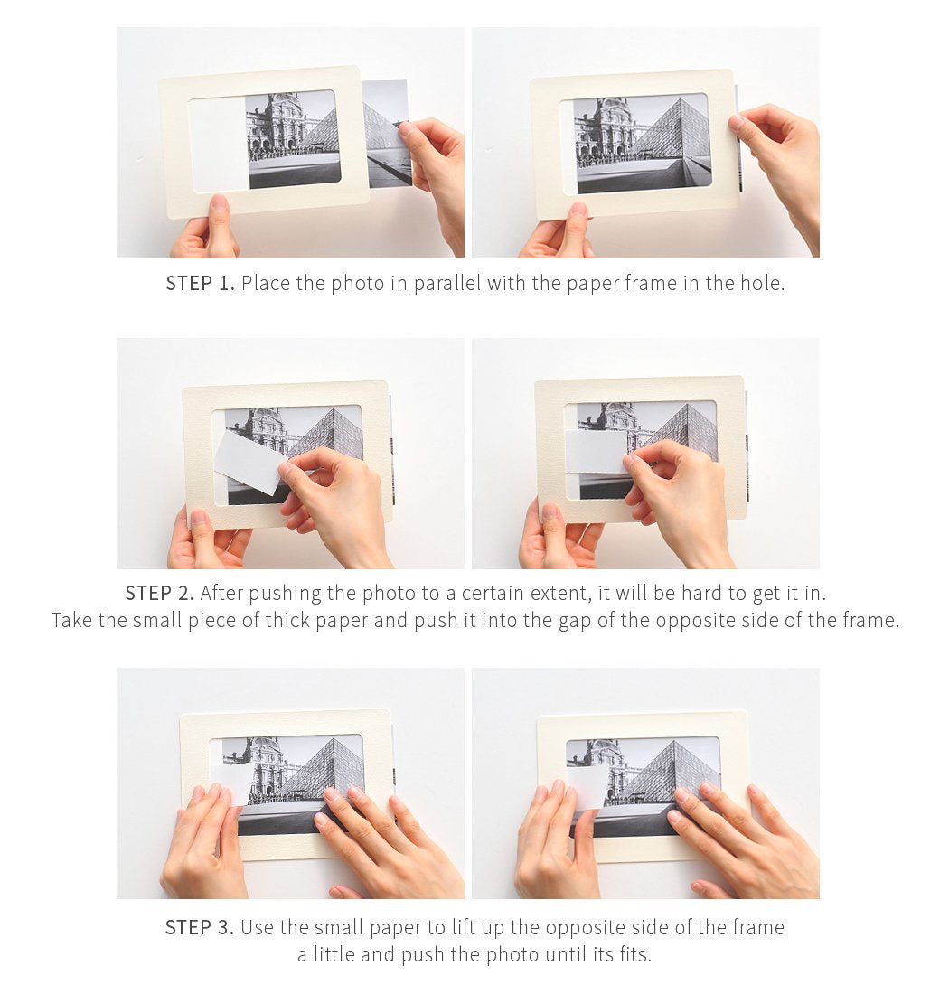 Monolike Paper Photo Frames 11x14 Inch White 5 Pack - Fits 11