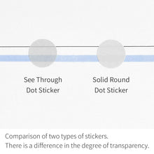 Load image into Gallery viewer, Monolike Circle Stickers - Solid Round Dot samll Size A + B Set, 12 type stickers 36 Sheets
