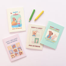 Load image into Gallery viewer, Monolike Happy and Lucky Memories mini notebook 6p A-SET _Mini note, Pocket note, Blank note, Pocket size, a portable note, 48pages
