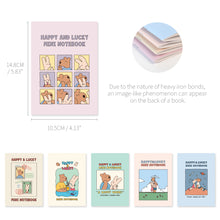 Load image into Gallery viewer, Monolike Happy and Lucky Memories mini notebook 6p A-SET _Mini note, Pocket note, Blank note, Pocket size, a portable note, 48pages
