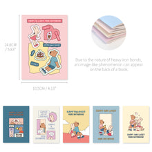 Load image into Gallery viewer, Monolike Happy and Lucky Memories mini notebook 6p B-SET _Mini note, Pocket note, Blank note, Pocket size, a portable note, 48pages
