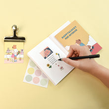 Load image into Gallery viewer, Monolike Happy and Lucky Memories mini notebook 6p B-SET _Mini note, Pocket note, Blank note, Pocket size, a portable note, 48pages
