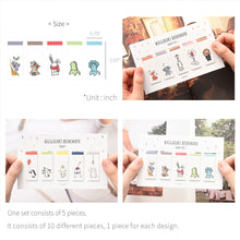 Load image into Gallery viewer, Monolike Magnetic Bookmarks Buddy ver.1 + ver.2 + ver.3, 15 Pieces
