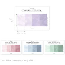 Load image into Gallery viewer, Monolike Color Palette Sticky Color painting 400 A SET 4P - Self-Adhesive Memo Pad 30 sheets
