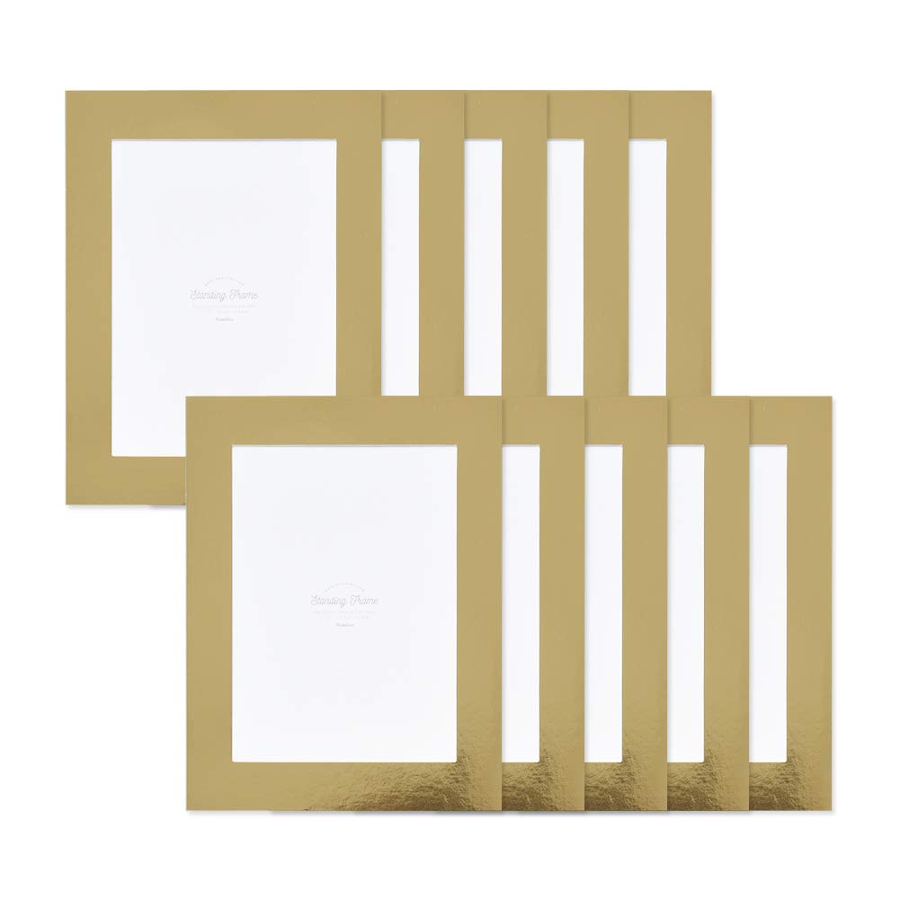 Monolike Standing Paper Frame 5x7 Metallic Series Glossy Gold 10p 5x7Inch Size