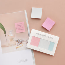 Load image into Gallery viewer, Monolike Color Palette Sticky Plan 300 D SET 4P - Self-Adhesive Memo Pad 50 sheets
