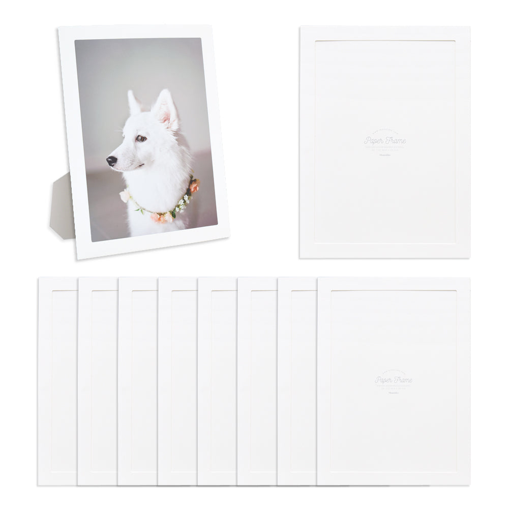 Monolike Standing Paper Photo Frames A4 White 10 Pack - Fits A4