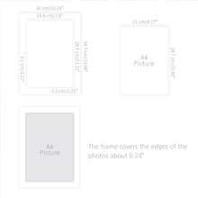 Load image into Gallery viewer, Monolike Standing Paper Photo Frames A4 White 10 Pack - Fits A4&quot; Pictures
