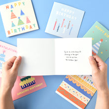 Load image into Gallery viewer, Monolike PAPER THINGS L , POP POP BIRTHDAY 6P A SET - Greeting card, Folding card, Cards Assortment, Birthday, Thinking of You, 6 cards +  6envelopes, 135x135mm
