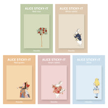 Load image into Gallery viewer, Monolike Alice Sticky-it - 5p Set Self-Adhesive Memo Pad 50 Sheets
