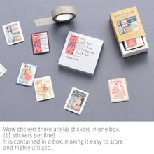 Load image into Gallery viewer, Monolike Wow Sticker Ancien fleur + Vintage poster set - Mini Size Cute Stickers, Square Stickers
