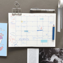 Load image into Gallery viewer, Monolike B6 Olly Molly Diary 6 Month Planner, Skateboard drawing - Academic Planner, Weekly &amp; Monthly Planner, Scheduler
