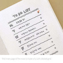Load image into Gallery viewer, Monolike B6 Olly Molly Grid notebook 4p A SET - Mini note, Pocket note, Grid note, a portable note, 128x182mm, 80pages
