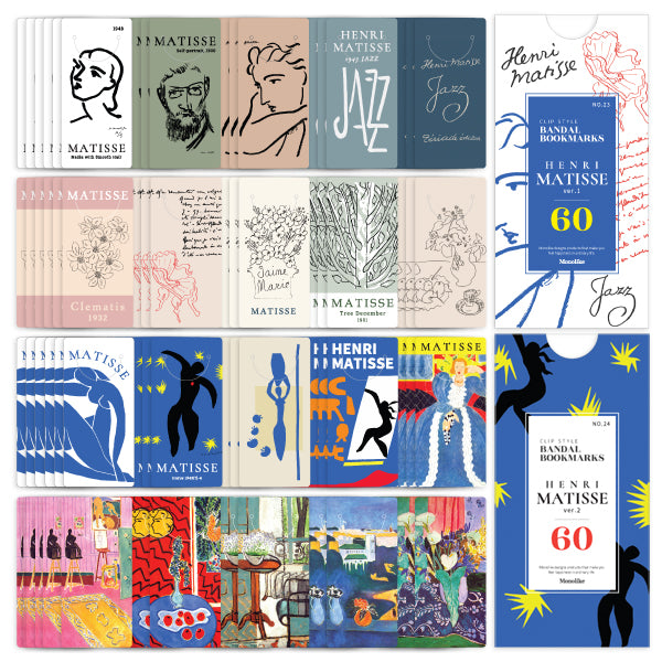 Monolike Bandal Bookmarks Henri Matisse Ver.1 + Ver.2 120 Pieces