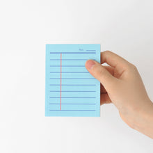 Load image into Gallery viewer, Monolike Memopad Boldline Color design SET - 4 Packs, 4 Different Designs, 100 Sheets Per Pad, Total 400 Sheets, Note pads, Writing pads, 3.15 x 4.17 Inches
