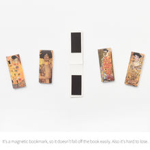 Load image into Gallery viewer, Monolike Magnetic Bookmarks Klimt, Set of 5
