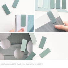 Load image into Gallery viewer, Monolike Magnetic Bookmarks Lavender + Emerald, 10 Pieces
