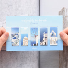 Load image into Gallery viewer, Monolike Magnetic Bookmarks Santorini, Set of 5
