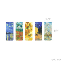 Load image into Gallery viewer, Monolike Magnetic Bookmarks Vincent van Gogh ver.2, Set of 5
