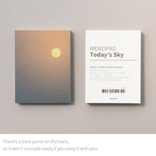 Load image into Gallery viewer, Monolike Memopad Today&#39;s Sky design SET - 4 Packs, 4 Different Designs, 100 Sheets Per Pad, Total 400 Sheets, Note pads, Writing pads
