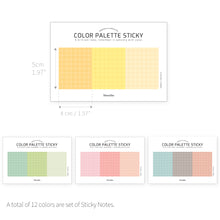 Load image into Gallery viewer, Monolike Color Palette Sticky Grid 300 C Set 4p - Self-Adhesive Memo Pad 30 sheets
